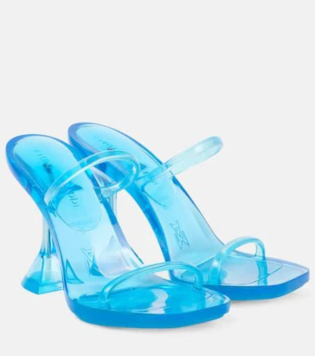 Amina Muaddi Brito 95 PVC sandals 1