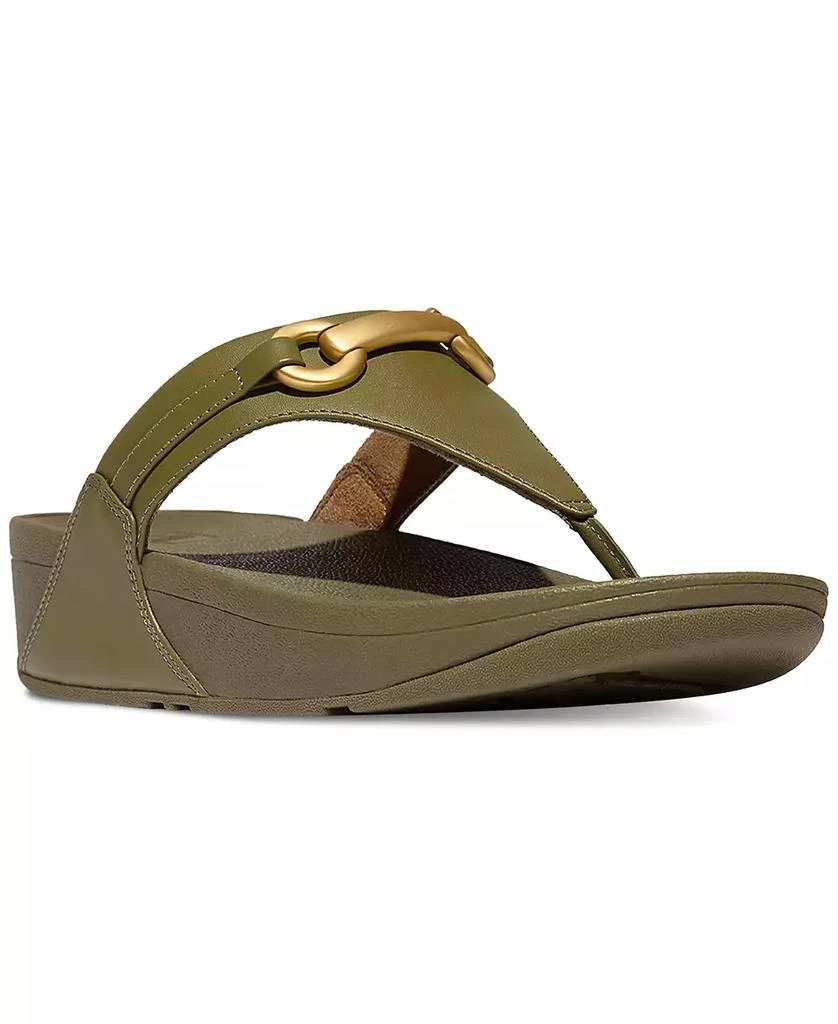 FitFlop Women's Lulu Chunky Snaffle Leather Toe-Post Sandals 1