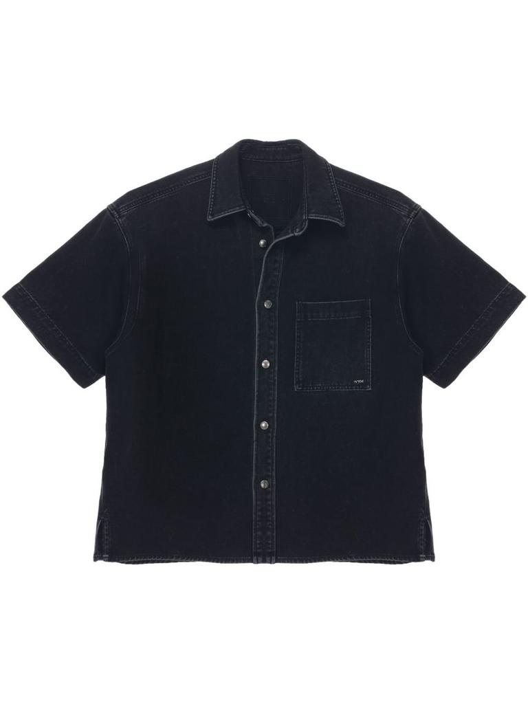 トップス 23SS Stussy CONTRAST PICK STITCHED SHIRT Stüssy - Contrast Pick Stitched Shirt in Black Stussy