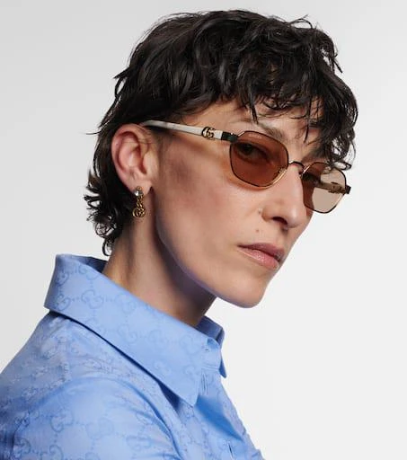 Gucci Running Mini rectangular sunglasses 6
