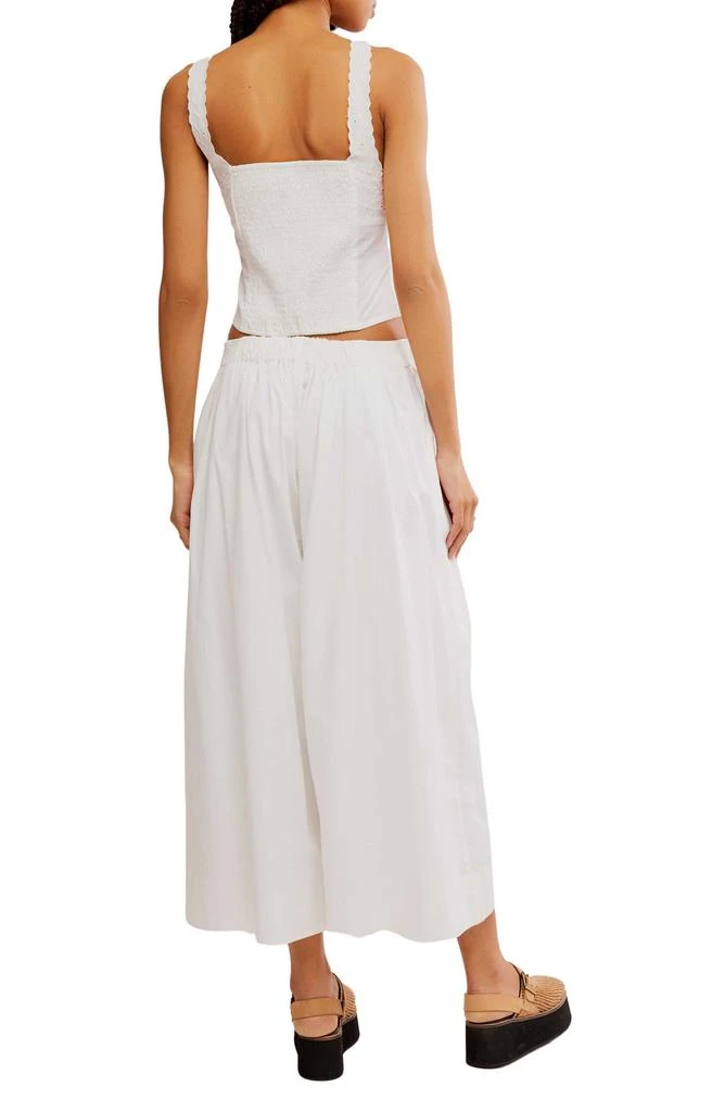 Free People Into You Cotton Crop Top & Wide Leg Pants Set 2