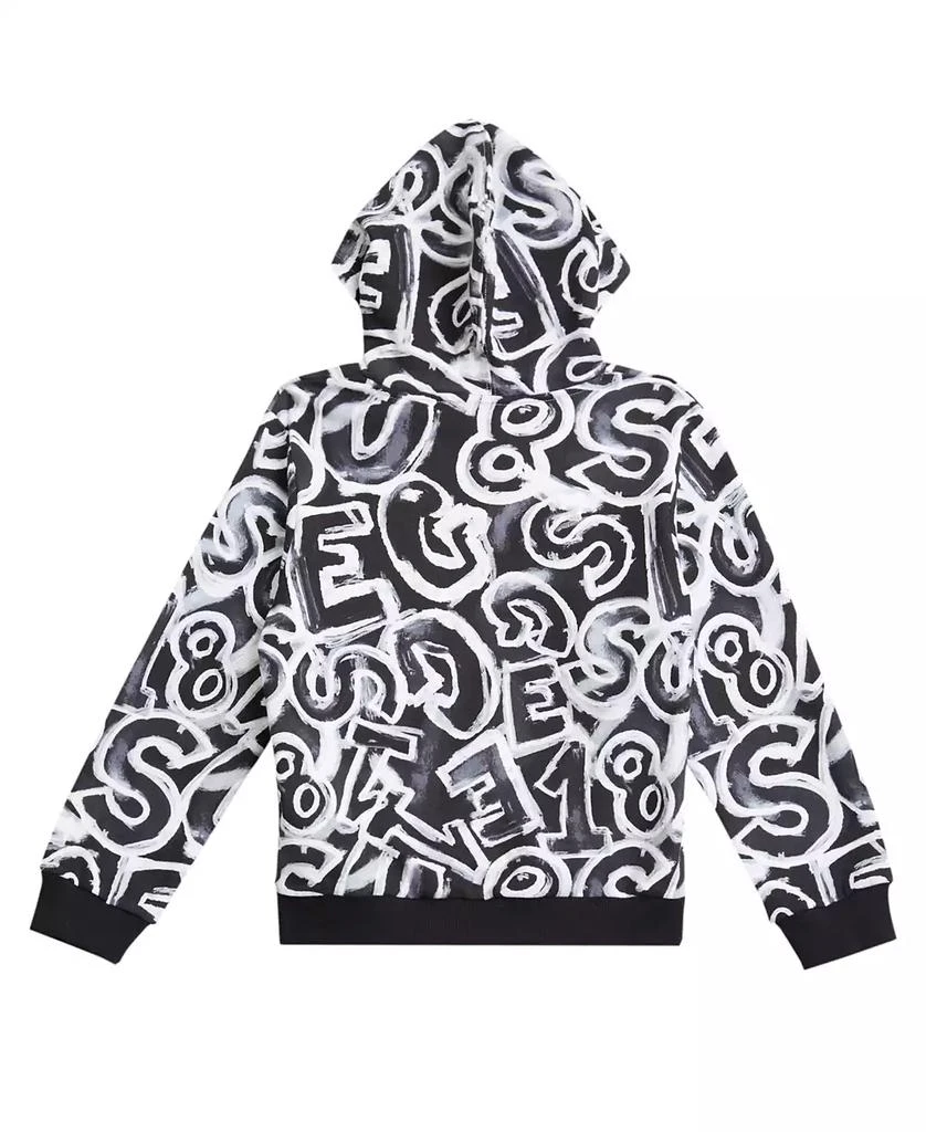 GUESS Big Boy Hooded Long Sleeve with All Over Print Sweatshirt 2