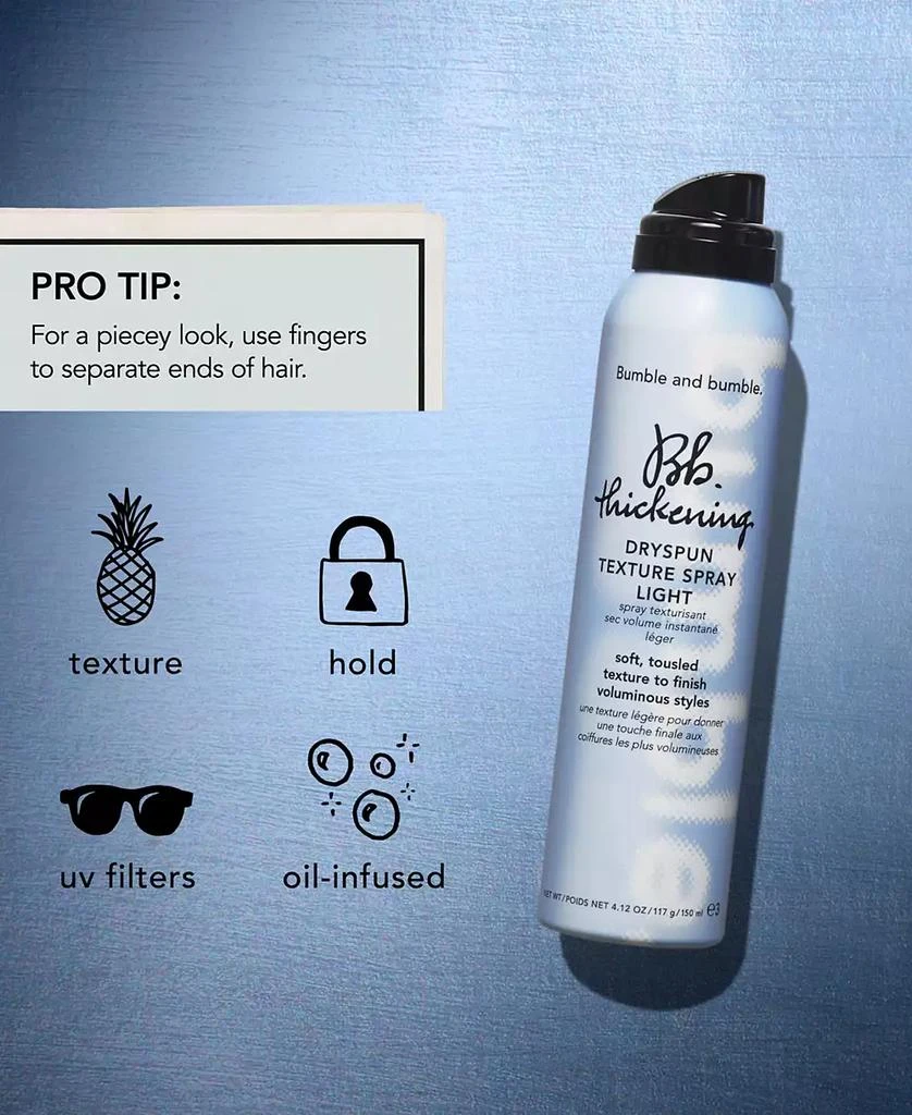 bumble&bumble Thickening Dryspun Texture Spray Light, 9.35 oz. 8