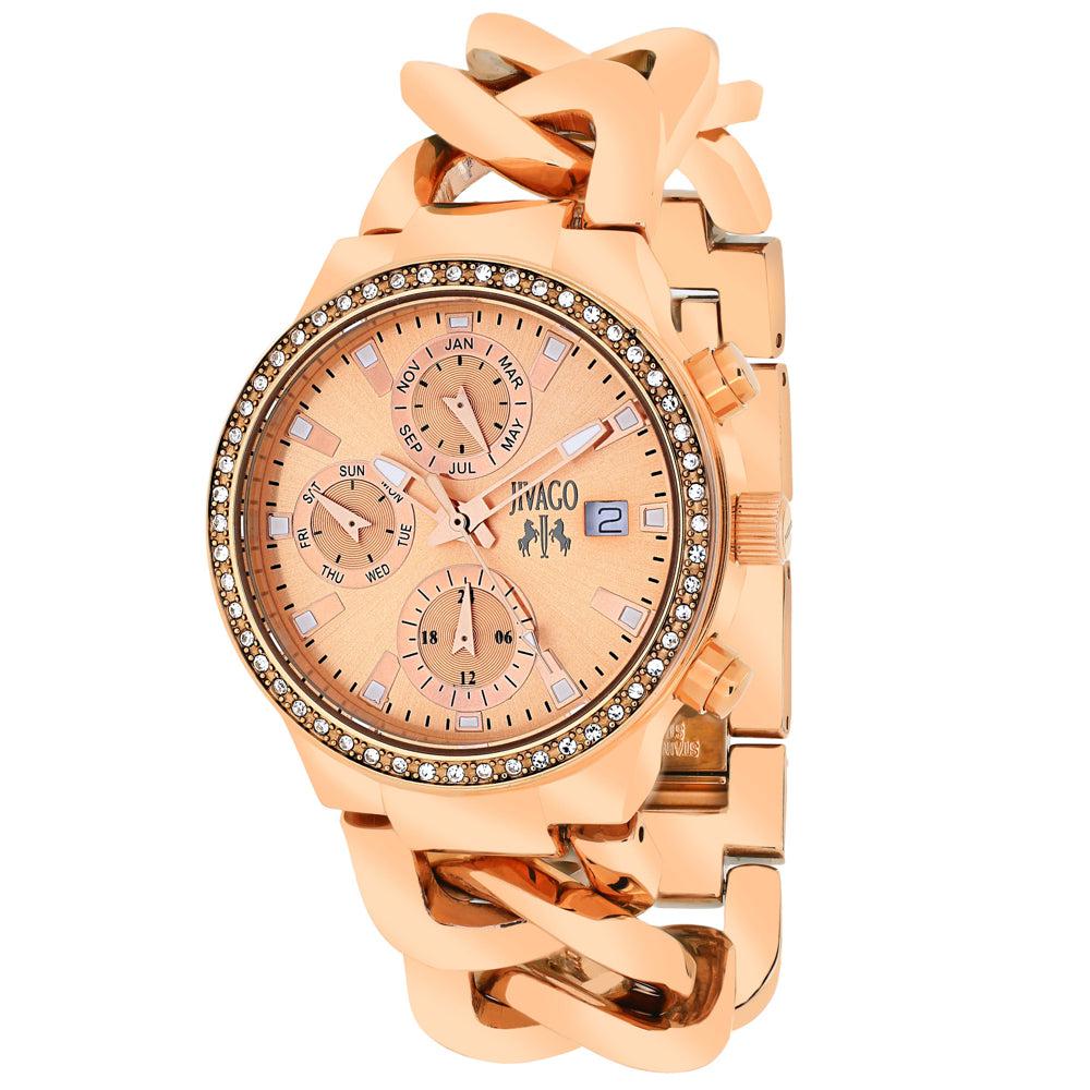 JIVAGO Women's Rose gold dial Watch