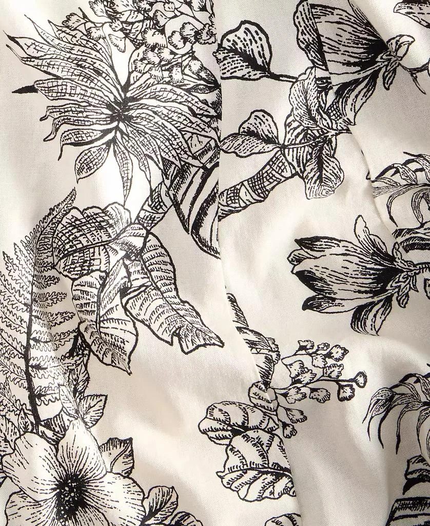 London Times Women's Godet Floral-Print V-Neck A-Line Dress 6