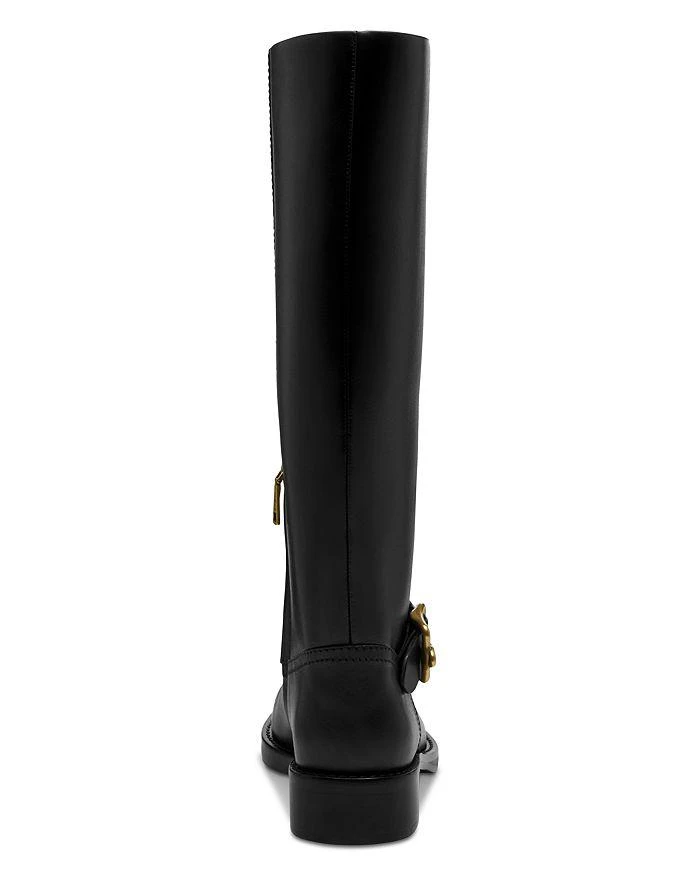 Coach Women's Madeline Buckle Detail Tall Block Heel Boots 7