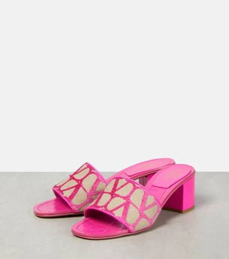 Valentino Toile Iconographe canvas mules 5