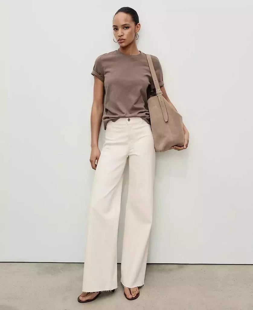 Mango Women's Catherin Culotte High-Rise Jeans 1