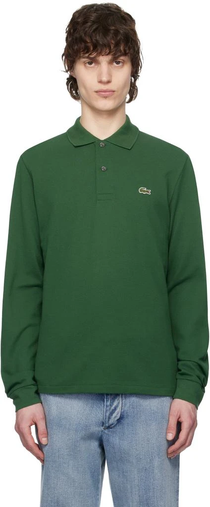 Lacoste Green Classic Fit Long Sleeve Polo 1