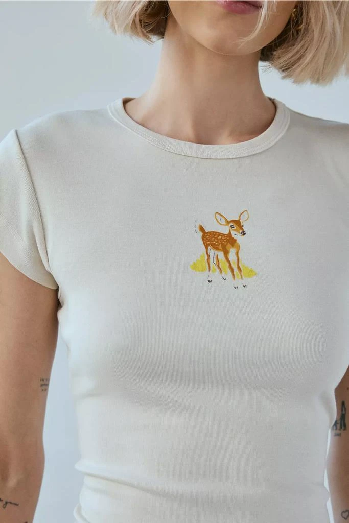 Future State Future State Sweet Animal Graphic Baby Tee 2