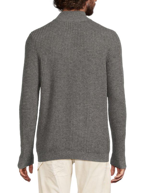 Autumn Cashmere Waffle Knit Merino Wool & Cashmere Sweater