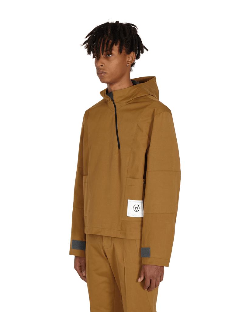 Slam Jam Diagonal Yuma Anorak Brown