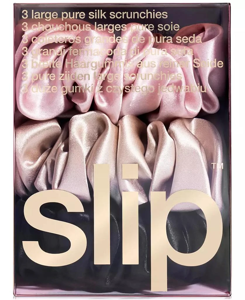 Slip 3-Pc. Pure Silk Large Scrunchies Set 3