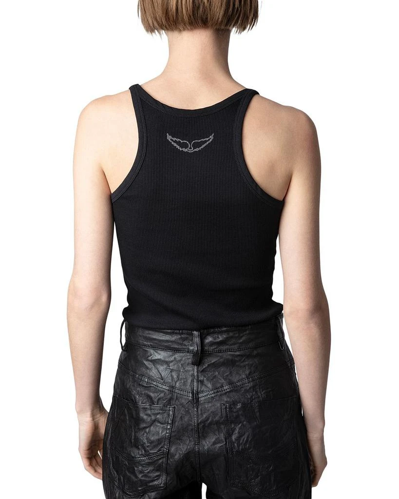 Zadig&Voltaire Alba Ribbed Cotton Tank 2
