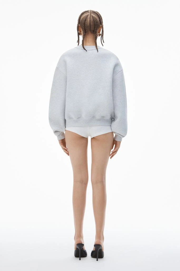 Alexander Wang PUFF LOGO SWEATSHIRT IN STRUCTURED TERRY 3