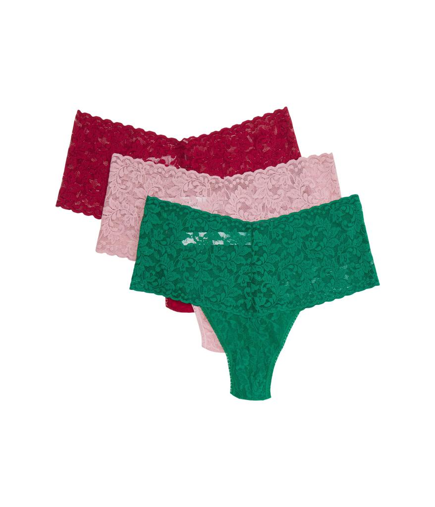 Hanky Panky Retro Lace Thong 3 Pack