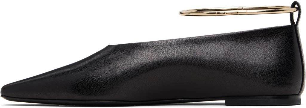 Jil Sander Black Ring Ballerina Flats 3