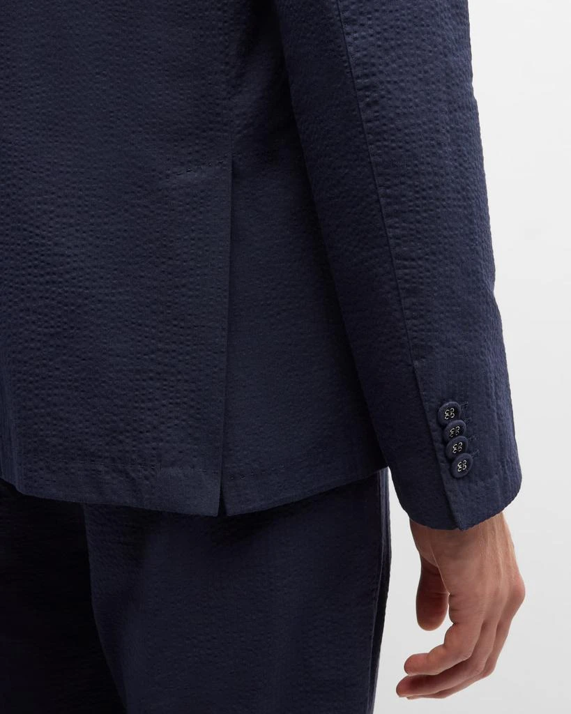 Officine Générale Men's Nehemiah Seersucker Sport Coat 8