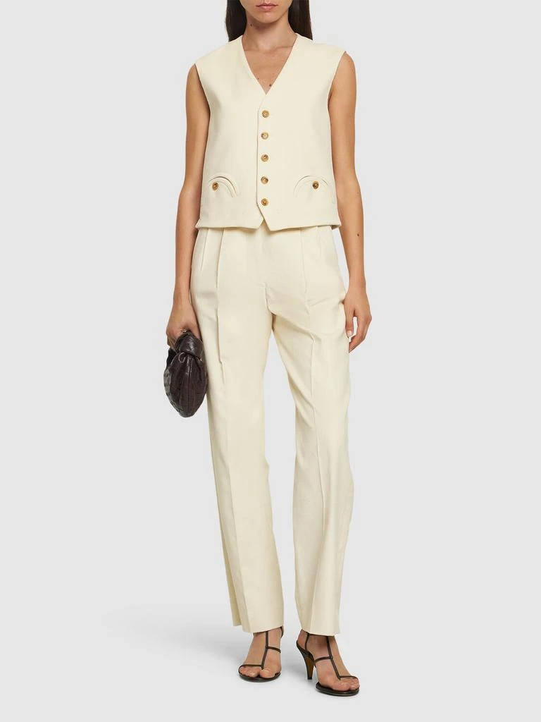 BLAZÉ MILANO Amara Fox Straight Cotton Pants 1