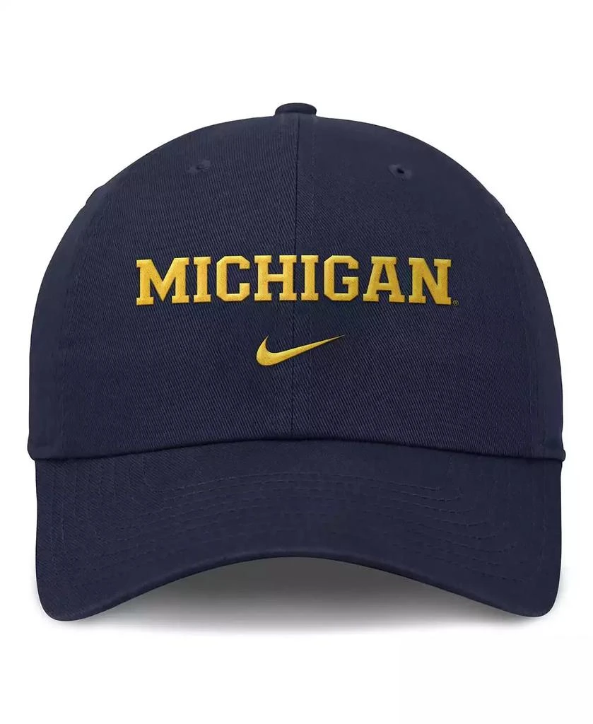 NIKE Men's Navy Michigan Wolverines Club Adjustable Hat 4
