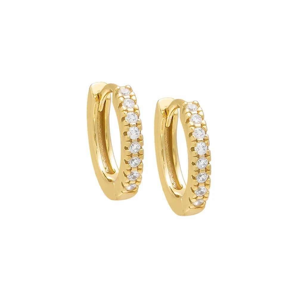Adina Eden CZ Mini Huggie Earring 5