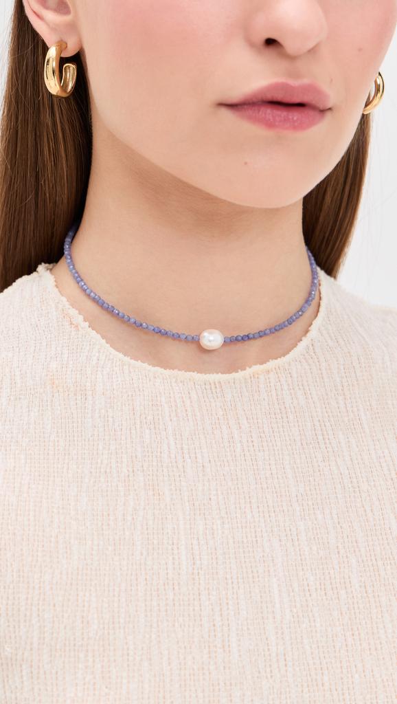 Jia Jia 14k Tanzanite Pearl Collar