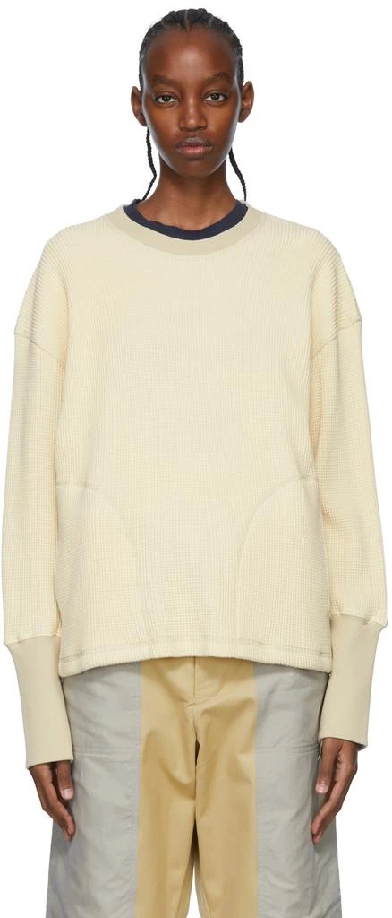 Nicholas Daley Off-White Cotton Long Sleeve T-Shirt 1
