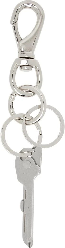 Martine Ali SSENSE Exclusive Silver Utility Link Keychain 2