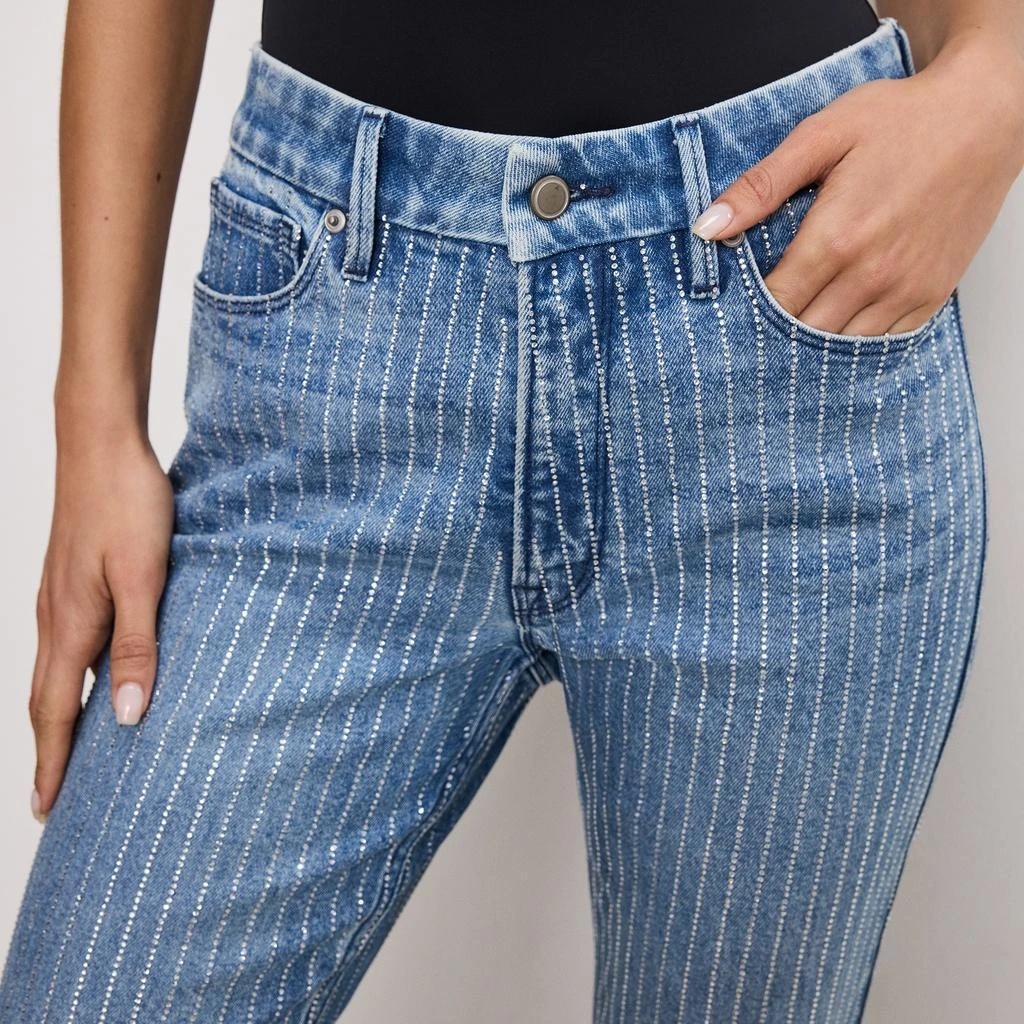 Good American Good Icon Rhinestone Denim Jean 3