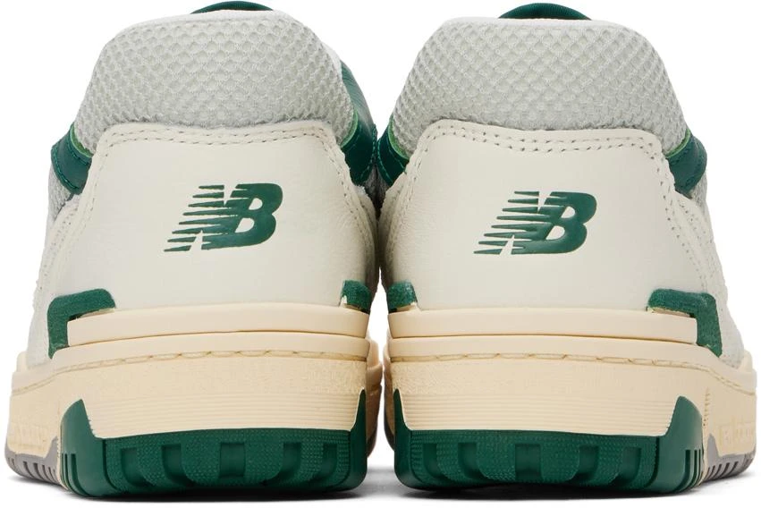 New Balance Off-White & Green 550 Sneakers 2