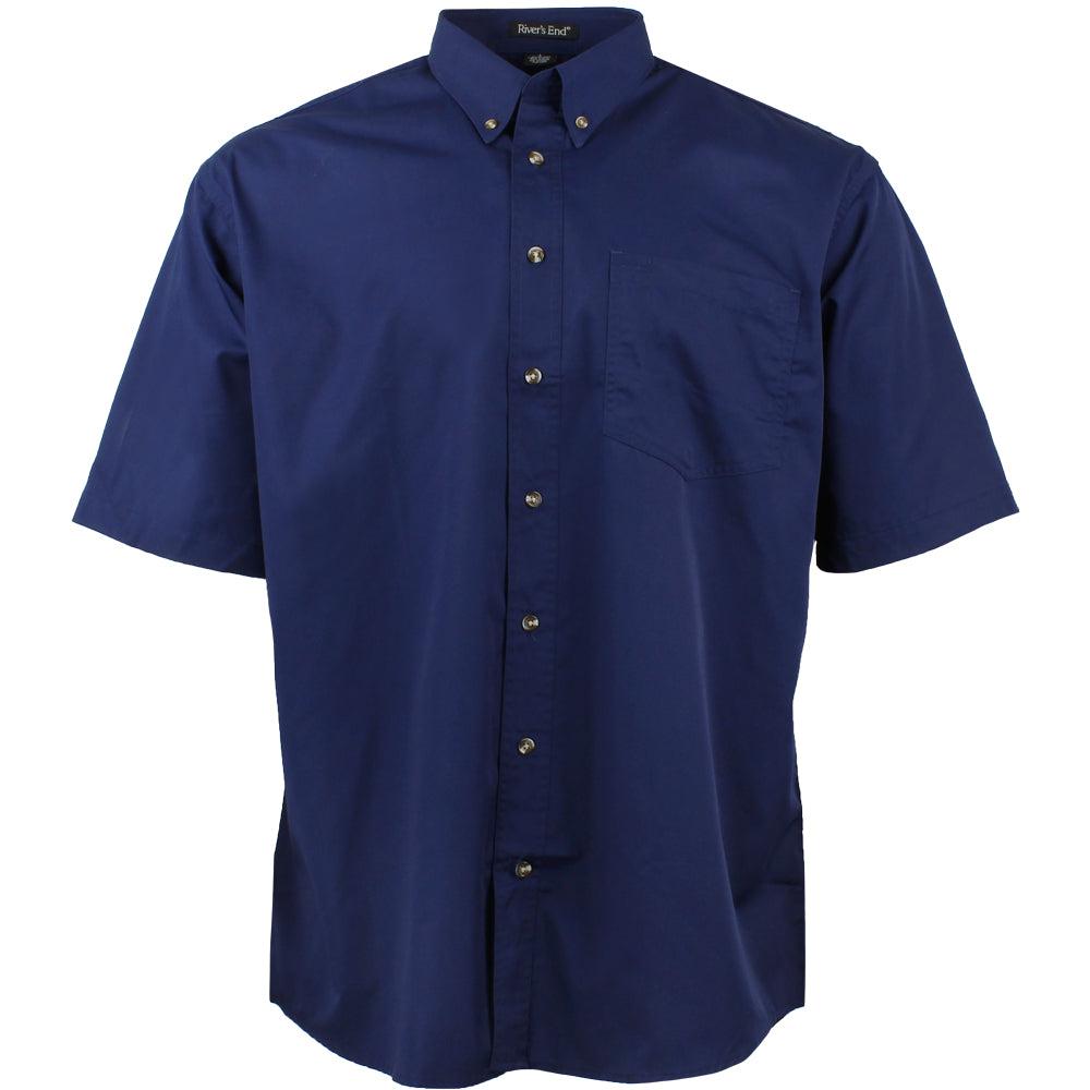 River's End EZCare Woven Short Sleeve Button Up Shirt