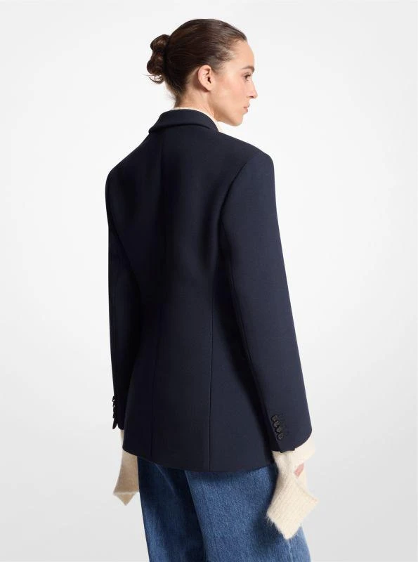 Michael Kors Wool Blend Gabardine Carved Blazer 2