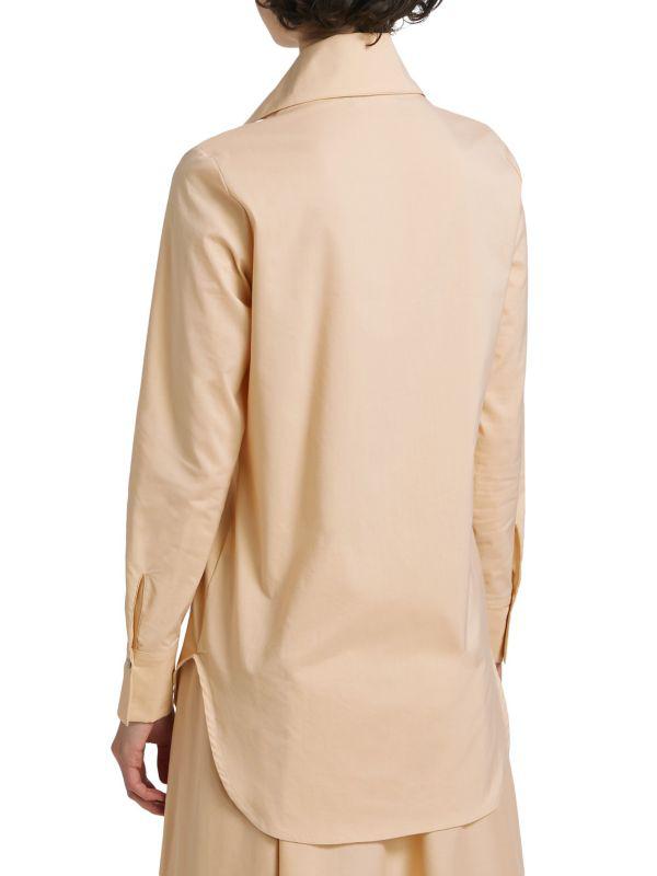 Chiara Boni Atena Cotton-Blend Button-Front Shirt