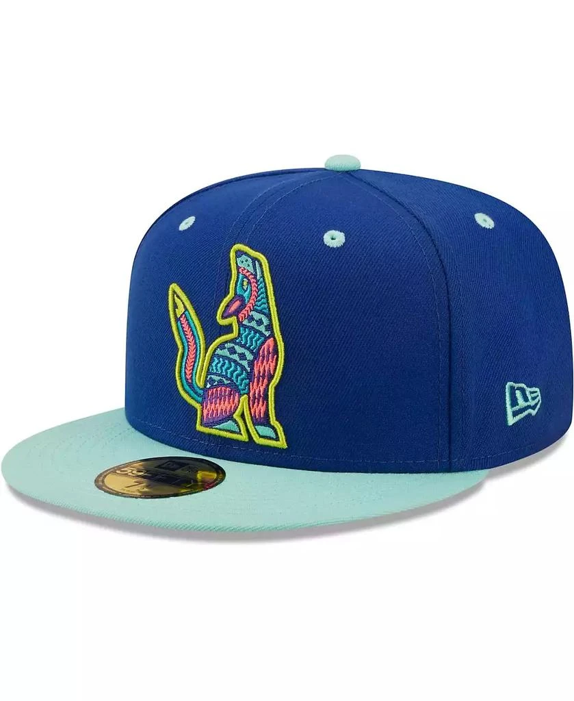 New Era Men's Blue, Mint Sonadores de Hillsboro Copa De La Diversion 59FIFTY Fitted Hat 1