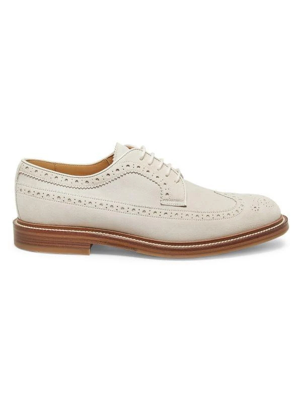 Brunello Cucinelli Suede Brogue Shoes 1