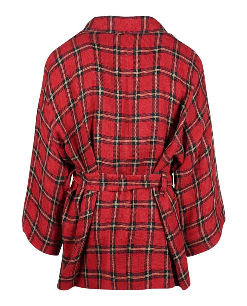 Gucci Checked Kimono Jacket