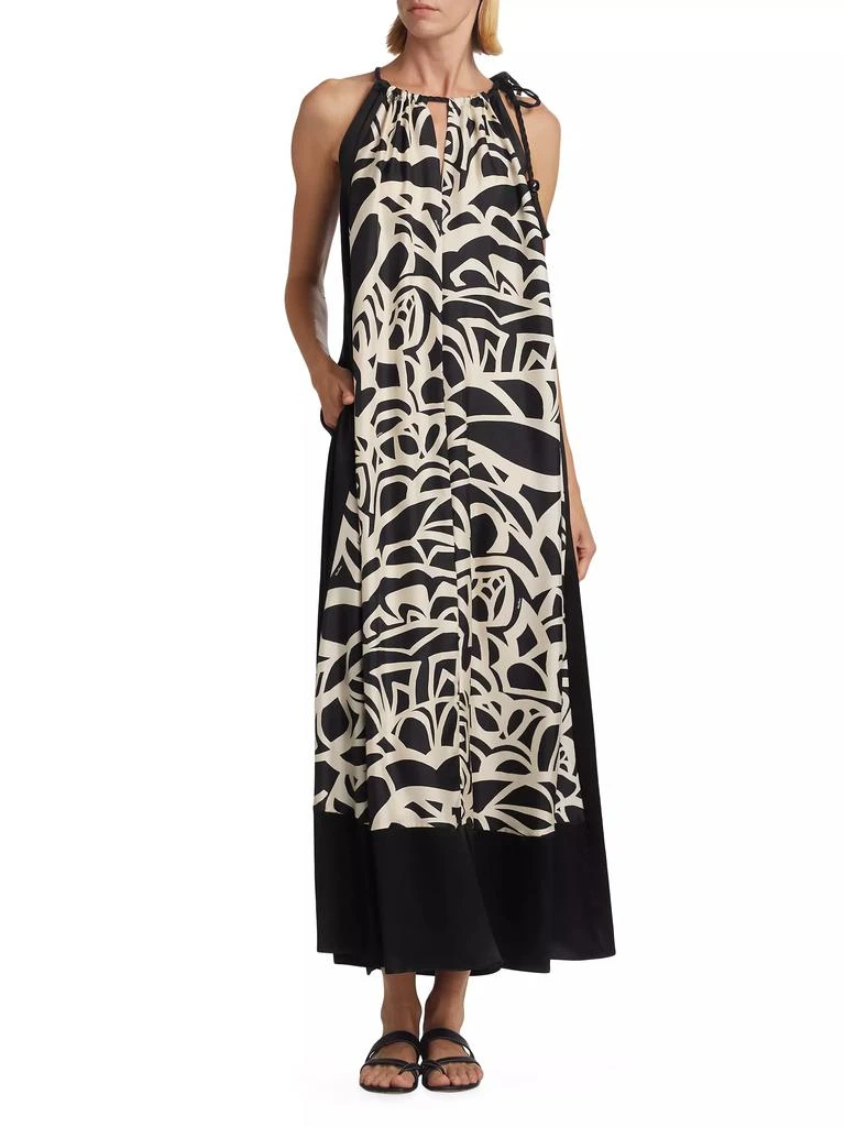 Max Mara Licenza Printed Silk Tent Dress 2