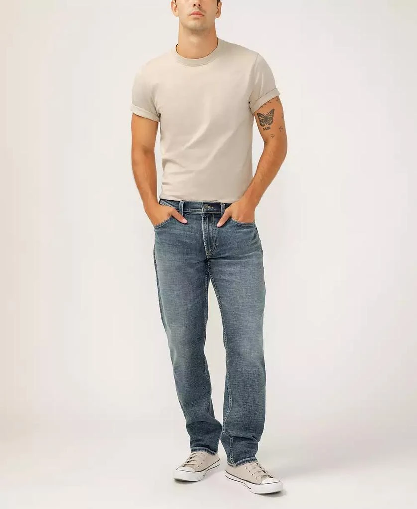 Silver Jeans Co. Men's Eddie Classic Athletic Fit Tapered Leg Jeans 2