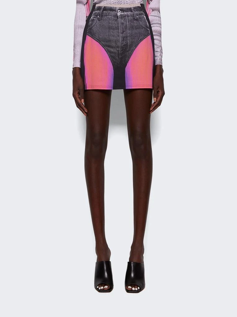 Y/Project X Jean Paul Gaultier Trompe-l'oeil Janty Mini Skirt 3
