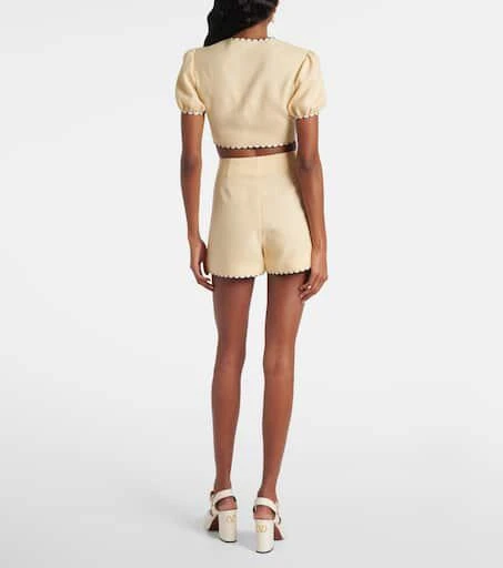 Valentino Plus De Pois embroidered crop top 3