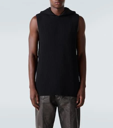 Rick Owens Ribbed-knit virgin wool sweater vest 3