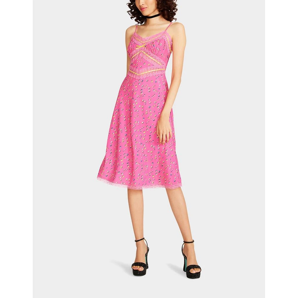 Betsey Johnson Betseys Sleeveless Ribbon Dress Pink 4