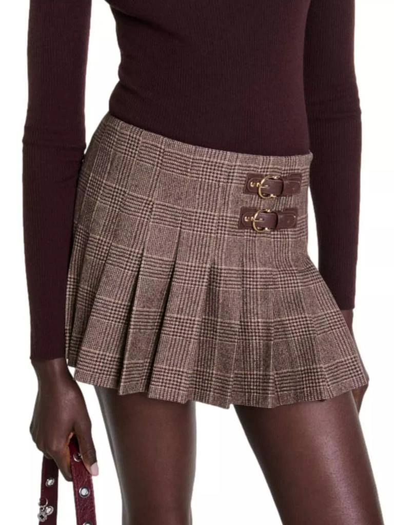 Maje Short Pleated Skirt 5