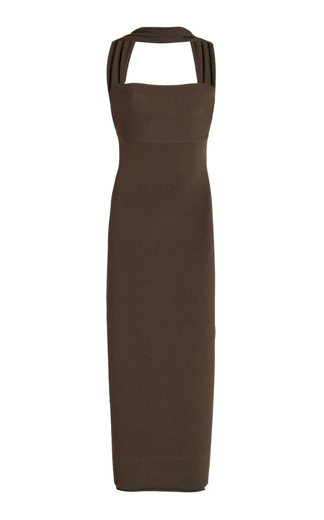 Totême Toteme - Knit Midi Dress - Green - L - Moda Operandi 1