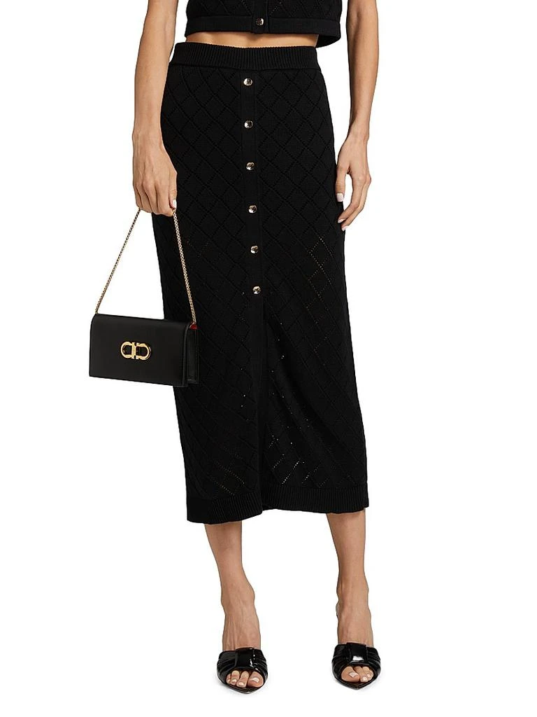 Hevron Mia Pointelle Midi-Skirt 3