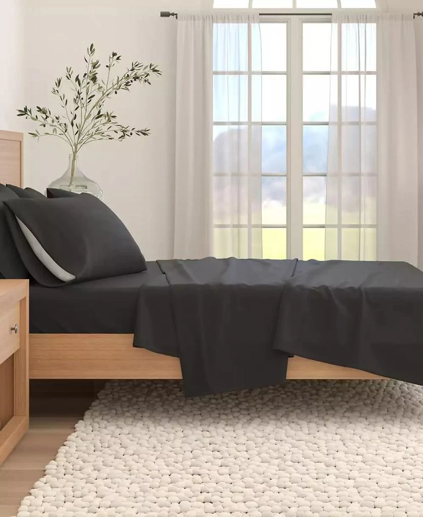 Linery 
Co Turkish Cotton Double-Brushed Printed Flannel Bed Sheet Set 4