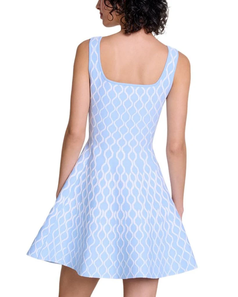 Maje Russel Wave Printed Mini Dress 3