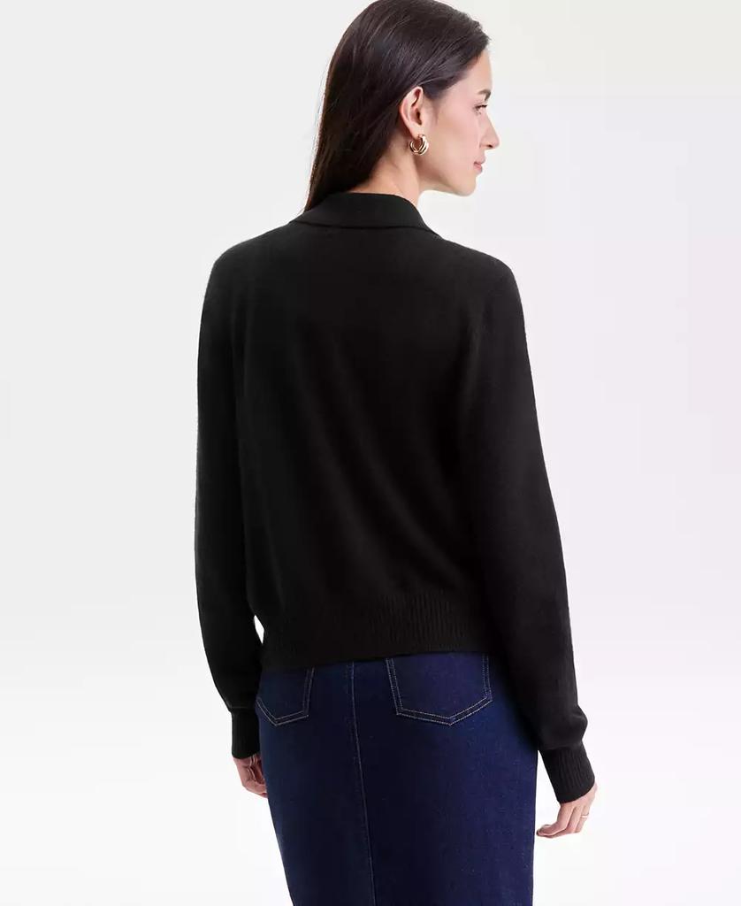 Charter Club Women's 100% Cashmere Collared Shrunken Cardigan, Macy's Exclusive
