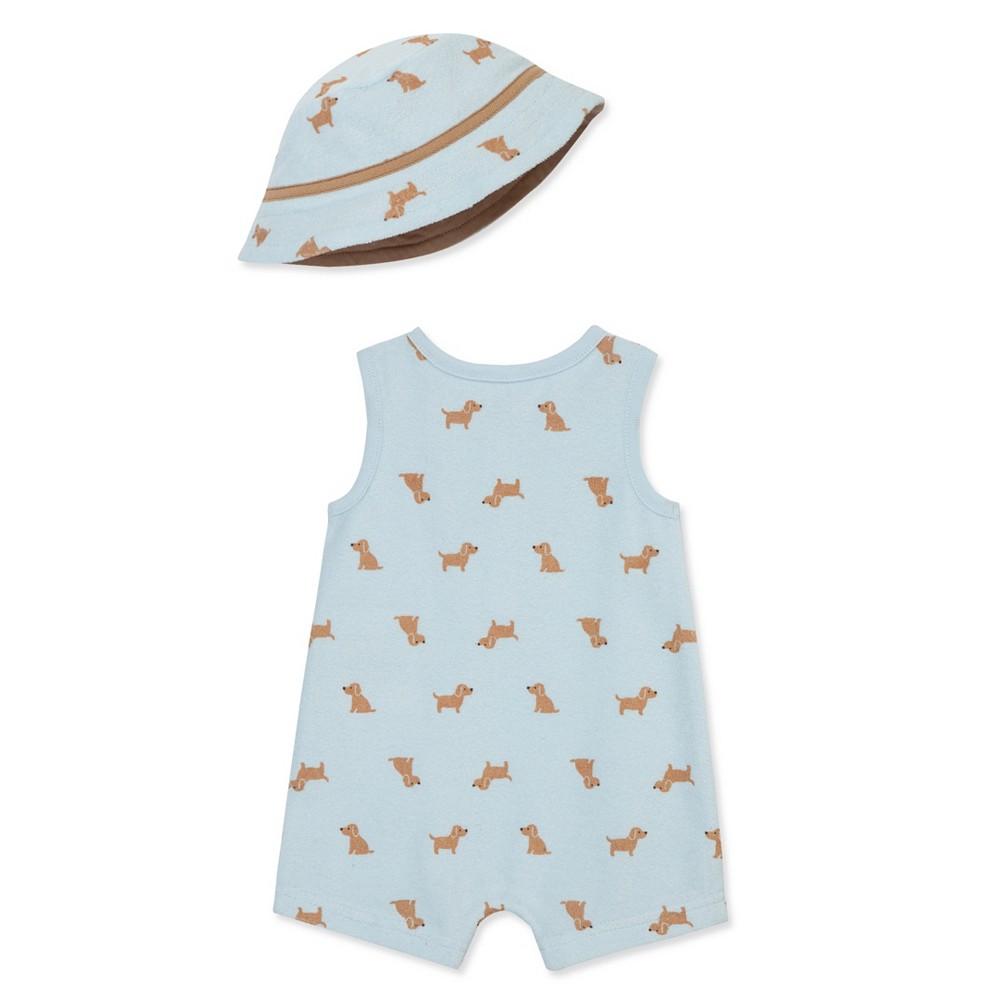 Little Me Baby Boys Romper with Hat