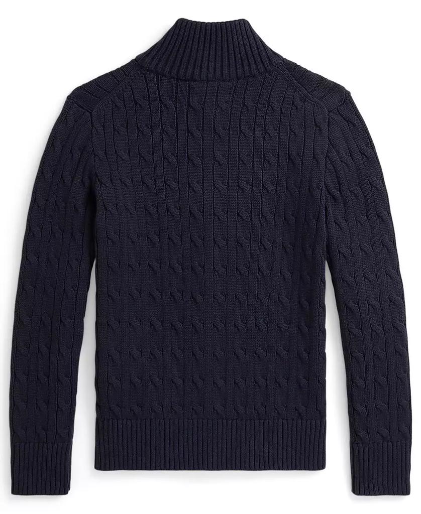 Ralph Lauren Boys 8-20 Cable-Knit Cotton Full-Zip Sweater